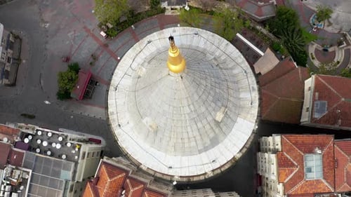 Galata Tower and Istanbul Cityscape Aerial View