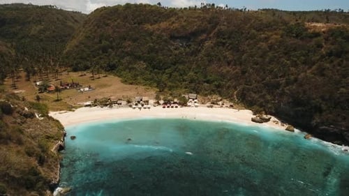 Aerial View Beautiful Beach