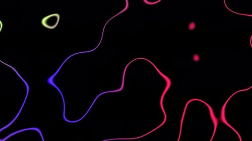 Abstract Colorful Flowing Lines Motion Background