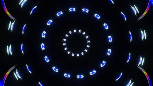 Animation disco abstraite Infinite Looped