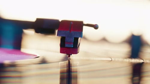 Vinyl Record Closeup