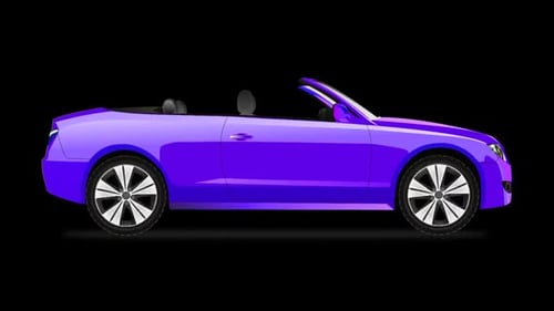 Purple Sports Car