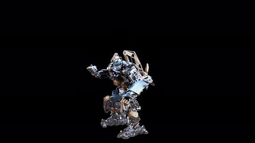 93 Roboter stehend Sprung 4K