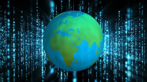 Die Welt und die digitale Technologie 4k