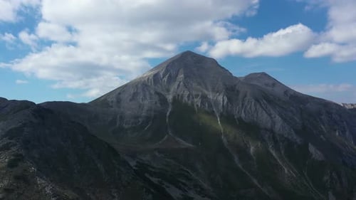 Vue Aérienne Sur Le Pic Vihren Dans Les Monts Pirin