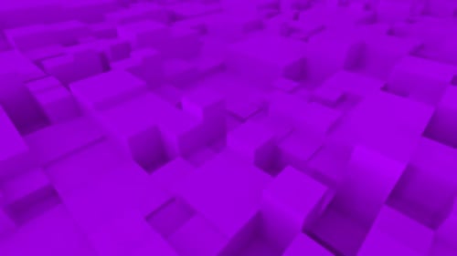 Pulsating Purple Cubes Geometric Motion Background Loop