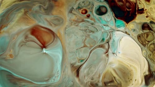 Abstrakte bunte Tusche Kunst 106