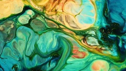 Diffusion de peinture alimentaire abstraite Art 21