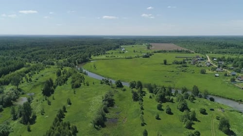 Landscape with River and Trees