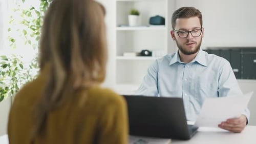 Woman on Interview