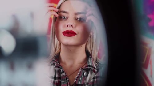 Cute Sexy Girl Dancing Tik Tok in Studio