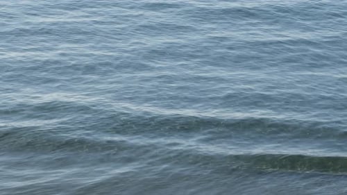 Blue Sea Waves a Calm Day