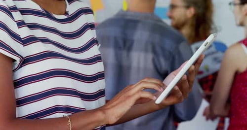 Creative Team Brainstorming Ideas in Modern Office