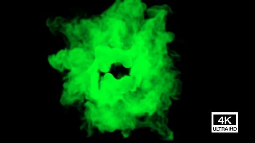 Circled Swirls Green Smoke