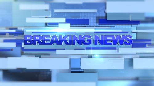 Breaking News Modern Geometric Title Animation