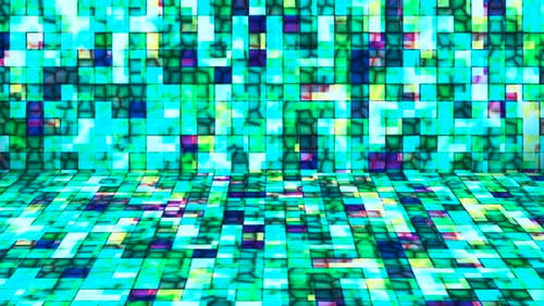 Broadcast Hi-Tech Glittering Abstract Patterns Wall Stage 113