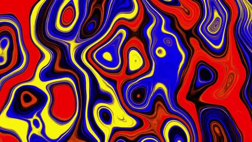 Psychedelic Colorful Abstract Liquid Flow Loop Background