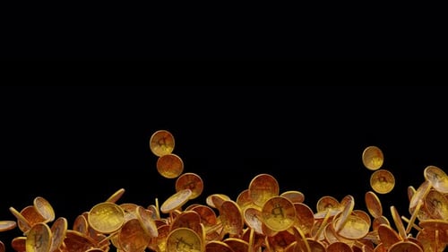 Growing Gold Bitcoin Tokens 4K