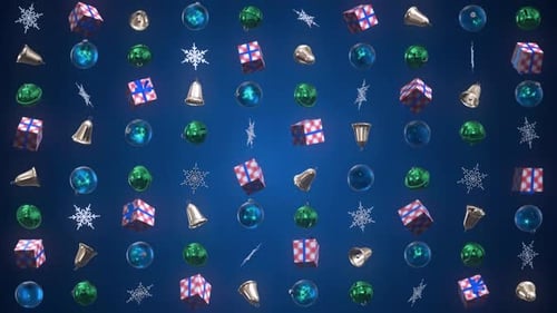 Weihnachtsschmuck 3 D Hintergrund 03