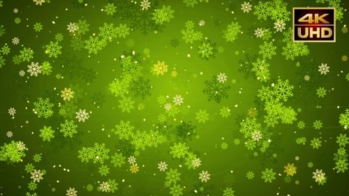 Green Christmas Flakes