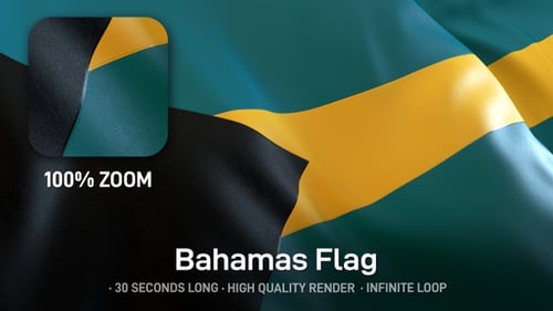 Realistic Waving Flag of Jamaica Animation