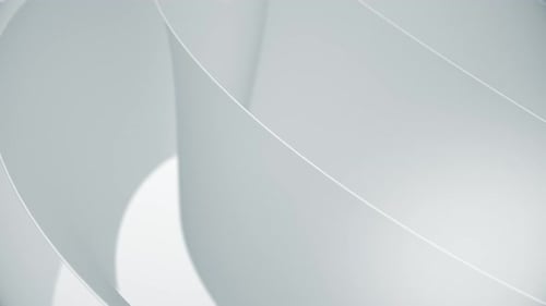 Abstract Fluid White Shapes Flowing Background Animation