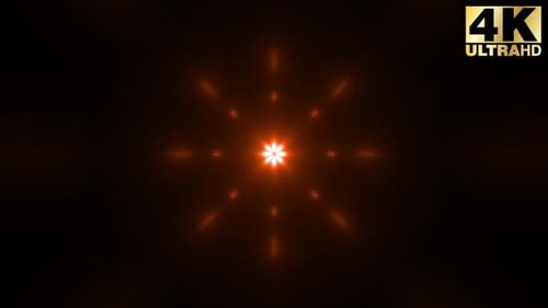 Colorful Pulsating Neon Rays Loop Background