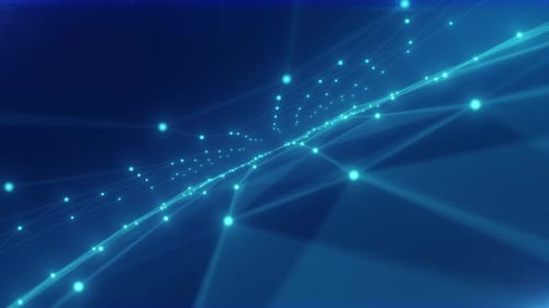 Abstract background particles form lines