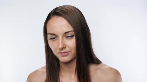 Close Up Portrait of Beautiful Young Woman