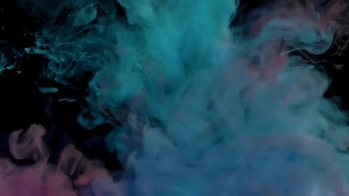 Paints Mixture Dissolving in Water