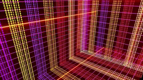 neon covid19 room animation