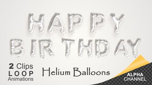Animated Silver Foil Balloon Letters for Celebrations