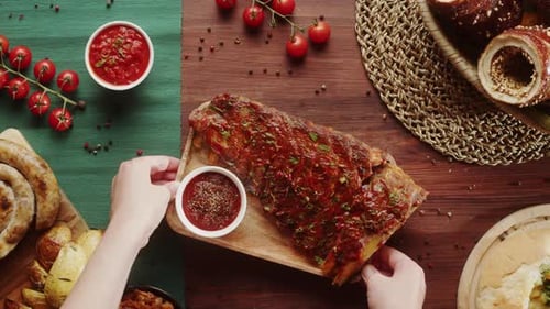 Café restaurante con comida de gastronomía europea