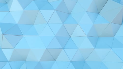 Animated Blue Geometric Polygon Looping Background