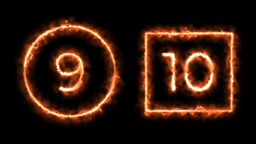 Feuer-Countdown-Paket