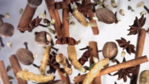 Super Slow Motion of Flying Spices