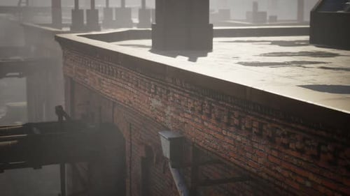 Abandoned Industrial Buildings of Old Factory