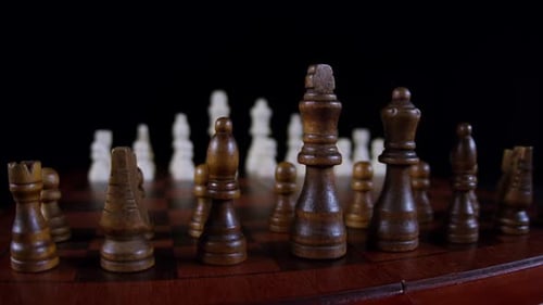Chess Board Ready for a Strategic Game