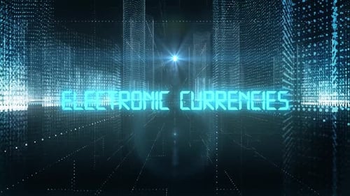 Skyscrapers Digital City Tech Word Electronic Currencies