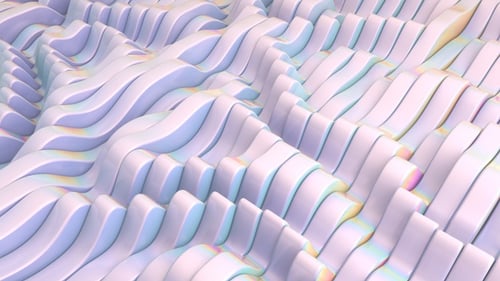 Smooth Wavy Lines Iridescent Abstract Background