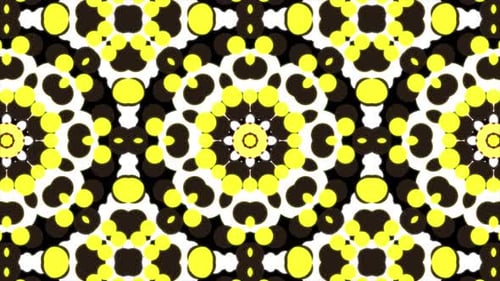 Seamless Morphing Abstract Geometric Kaleidoscope Pattern Loop
