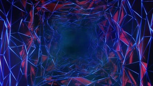 Túnel místico de fondo abstracto Vj Loop 02