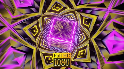 Tunnel Magic Cube VJ Loop HD