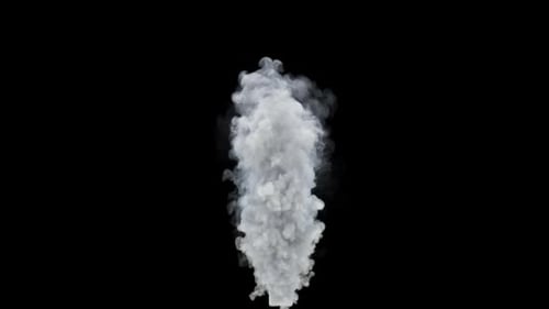 Dynamic White Smoke Cloud Plume Effect