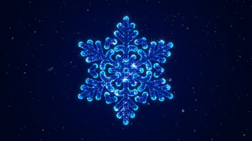 Snowflake 3D Hologramm V10