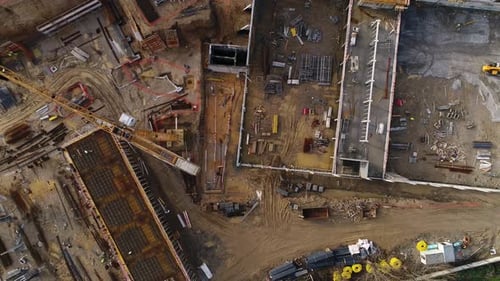 Workers On The Building Construction