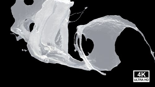 Kollision von Streaming Milk Splash