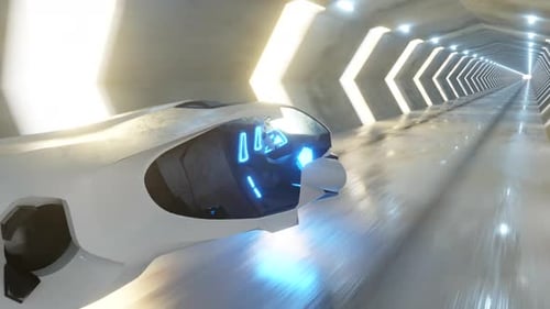 Piloter un robot au volant d'une voiture futuriste