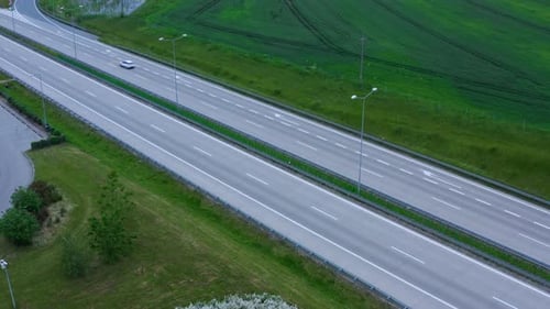 Highway and Green FIelds