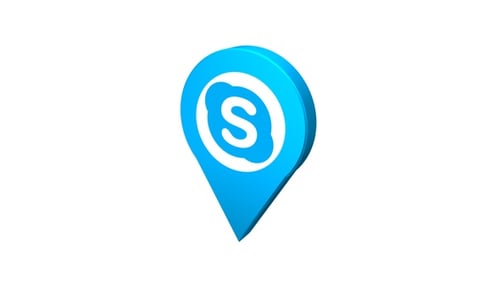 Icône 3D Skype Pin